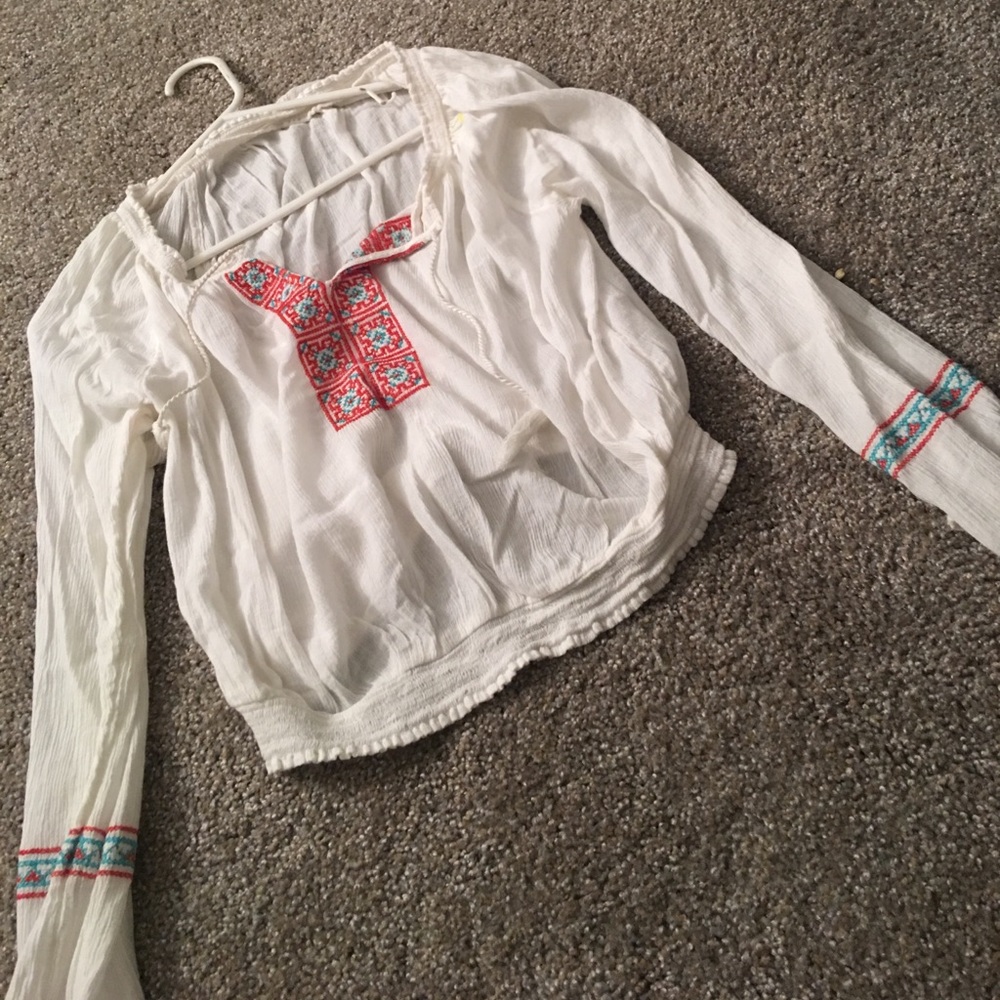 Boho styled Hollister top